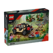 Imagine LEGO JURASSIC WORLD RENASTEREA EVADARE OFF-ROAD DIN CALEA UNUI VELOCIRAPTOR 76972 