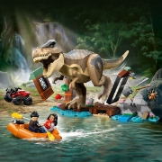 Imagine LEGO JURASSIC WORLD RENASTEREA EVADARE PE RAU DIN CALEA UNUI T REX 76975