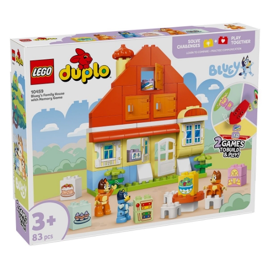 Imagine LEGO DUPLO CASA DE FAMILIE A LUI BLUE CU JOC DE MEMORIE 10459