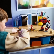 Imagine LEGO SONIC KNUCKLES VS DR EGGMAN SI ROBOTUL EGG CRUSHER 77005 