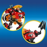 Imagine LEGO SONIC KNUCKLES VS DR EGGMAN SI ROBOTUL EGG CRUSHER 77005 
