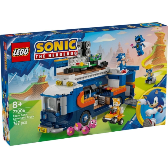 Imagine LEGO SONIC CAMIONUL DE COMANDA AL ECHIPEI SONIC 77006 