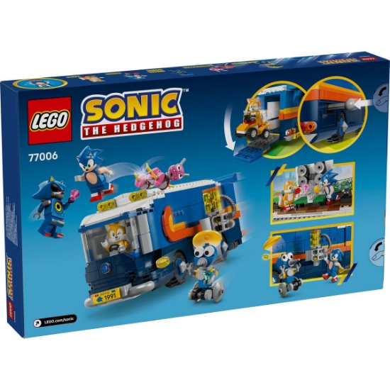 Imagine LEGO SONIC CAMIONUL DE COMANDA AL ECHIPEI SONIC 77006 