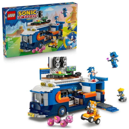 Imagine LEGO SONIC CAMIONUL DE COMANDA AL ECHIPEI SONIC 77006 