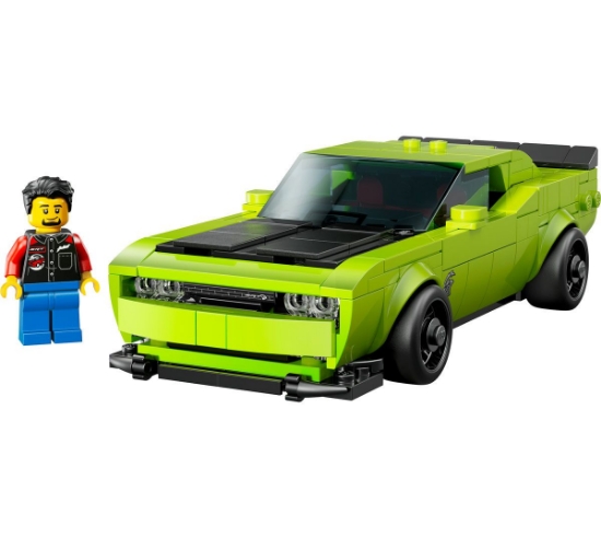 Imagine LEGO SPEED CHAMPIONS MASINA SPORT DODGE CHALLENGER SRT HELLCAT 77237