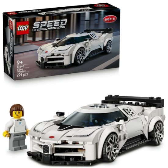 Imagine LEGO SPEED CHAMPIONS HIPERMASINA SPORT BUGATTI CENTODIECI 77240