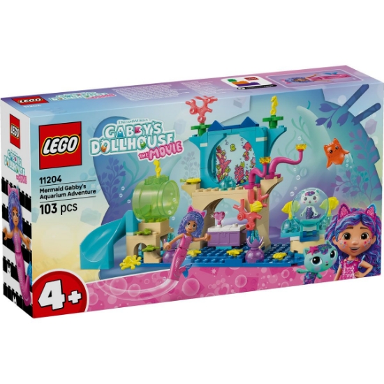 Imagine LEGO GABBYS DOLLHOUSE FILMUL AVENTURILE IN ACVARIU ALE SIRENEI GABBY 11204 