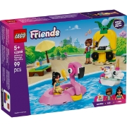 Imagine LEGO FRIENDS PETRECERE LA PISCINA CU UNICORNUL SI FLAMINGO 42658 