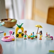 Imagine LEGO FRIENDS PETRECERE LA PISCINA CU UNICORNUL SI FLAMINGO 42658 