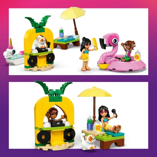 Imagine LEGO FRIENDS PETRECERE LA PISCINA CU UNICORNUL SI FLAMINGO 42658 