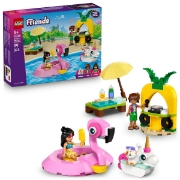 Imagine LEGO FRIENDS PETRECERE LA PISCINA CU UNICORNUL SI FLAMINGO 42658 