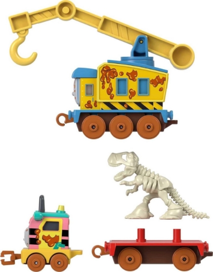 Imagine Thomas locomotiva cu vagon Push Along Dino