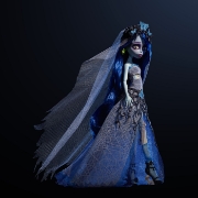 Imagine MONSTER HIGH SKULLECTOR PAPUSA EMILY DIN FILMUL CORPSE BRIDE DE TIM BURTONS