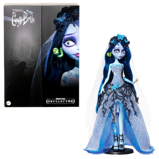Imagine MONSTER HIGH SKULLECTOR PAPUSA EMILY DIN FILMUL CORPSE BRIDE DE TIM BURTONS