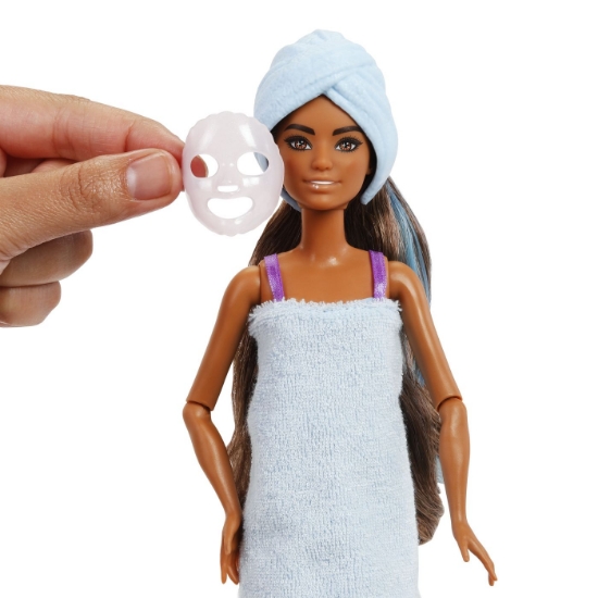 Imagine BARBIE SET PARTY UNBOXED REVEAL PAPUSA BARBIE VIOLET CU 10 ACCESORII SURPRIZA