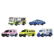Imagine Matchbox set 5 mașinuțe metalice MBX City Drivers V scara 1:64