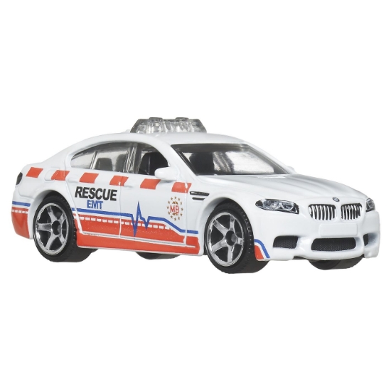 Imagine Matchbox set 5 mașinuțe metalice Rescue EMT scara 1:64