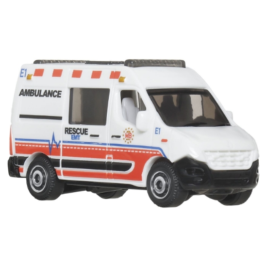 Imagine Matchbox set 5 mașinuțe metalice Rescue EMT scara 1:64
