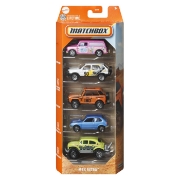 Imagine Matchbox set 5 mașinuțe metalice MBX Retro scara 1:64