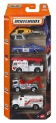 Imagine Matchbox set 5 mașinuțe metalice Rescue scara 1:64