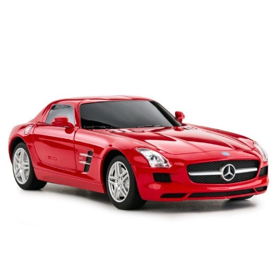 Imagine MASINA CU TELECOMANDA MERCEDES-BENZ SLS AMG ROSU SCARA 1 LA 24
