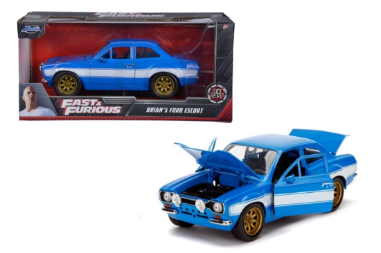 Imagine Jada Fast and Furious mașinuță metalică Brian’s Ford Escort scara 1:24