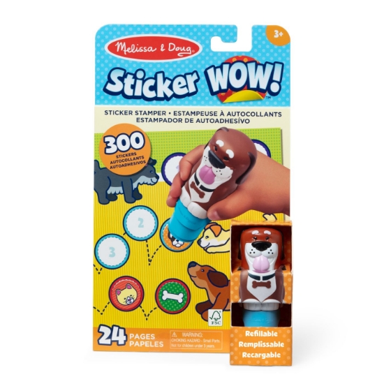Imagine MELISSA AND DOUG SET DE JOACA AUTOCOLANTE SI STAMPILA CU CATELUS REINCARCABILA