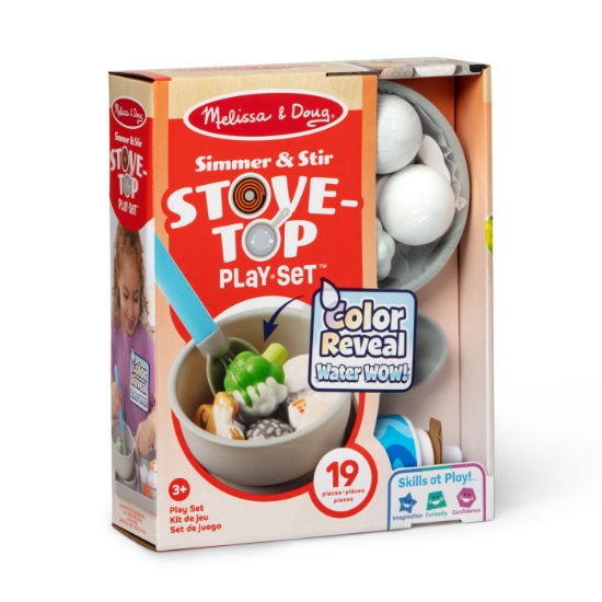Imagine MELISSA AND DOUG SET DE JOACA DIN LEMN PENTRU GATIT CU SCHIMBAREA CULORII WATER WOW