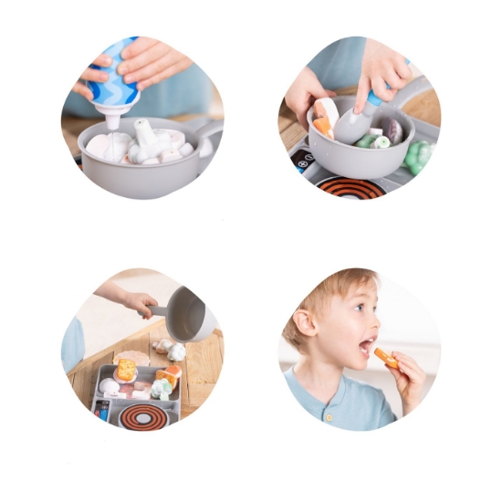 Imagine MELISSA AND DOUG SET DE JOACA DIN LEMN PENTRU GATIT CU SCHIMBAREA CULORII WATER WOW