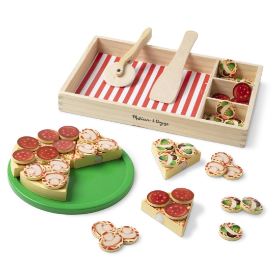 Imagine MELISSA AND DOUG SET DE JOACA DIN LEMN PETRECERE CU PIZZA