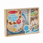 Imagine MELISSA AND DOUG SET DE JOACA DIN LEMN TORT ANIVERSAR 
