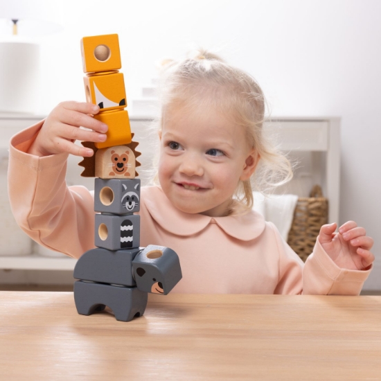 Imagine MELISSA AND DOUG SET DE CONSTRUCTIE DIN LEMN PRIETENII PADURII