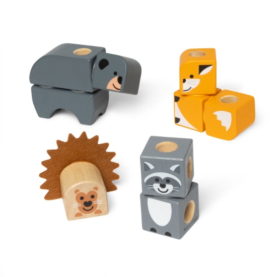 Imagine MELISSA AND DOUG SET DE CONSTRUCTIE DIN LEMN PRIETENII PADURII