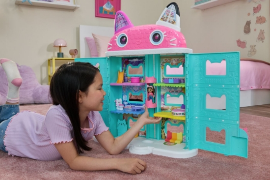 Imagine GABBYS DOLLHOUSE FILMUL CASA DE PAPUSI A LUI GABBYS MEOW MAZING CU ACCESORII