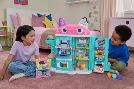 Imagine GABBYS DOLLHOUSE FILMUL CASA DE PAPUSI A LUI GABBYS MEOW MAZING CU ACCESORII