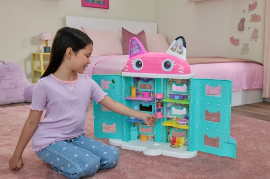 Imagine GABBYS DOLLHOUSE FILMUL CASA DE PAPUSI A LUI GABBYS MEOW MAZING CU ACCESORII