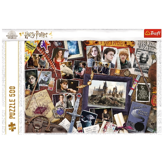 Imagine PUZZLE TREFL 500 HARRY POTTER - MEMORIILE DE LA HOGWART