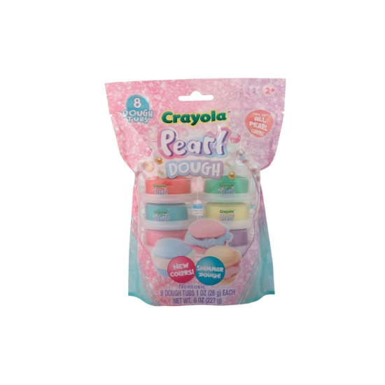 Imagine CRAYOLA PEARL SET 8 BORCANASE CU PLASTELINA SIDEFATA