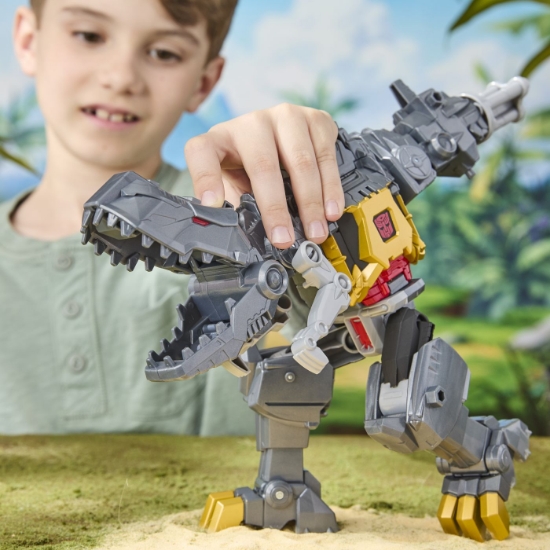 Imagine TRANSFORMERS CYBERWORLD ROBOT GRIMLOCK TRANSFORMABIL IN DINOZAUR