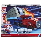 Imagine TRANSFORMERS EARTHSPARK CAMION CU REMORCA DE LUPTA OPTIMUS PRIME
