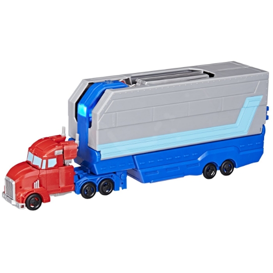 Imagine TRANSFORMERS EARTHSPARK CAMION CU REMORCA DE LUPTA OPTIMUS PRIME
