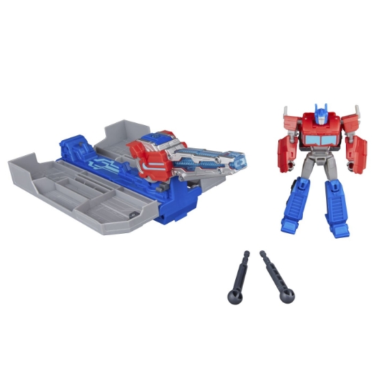 Imagine TRANSFORMERS EARTHSPARK CAMION CU REMORCA DE LUPTA OPTIMUS PRIME