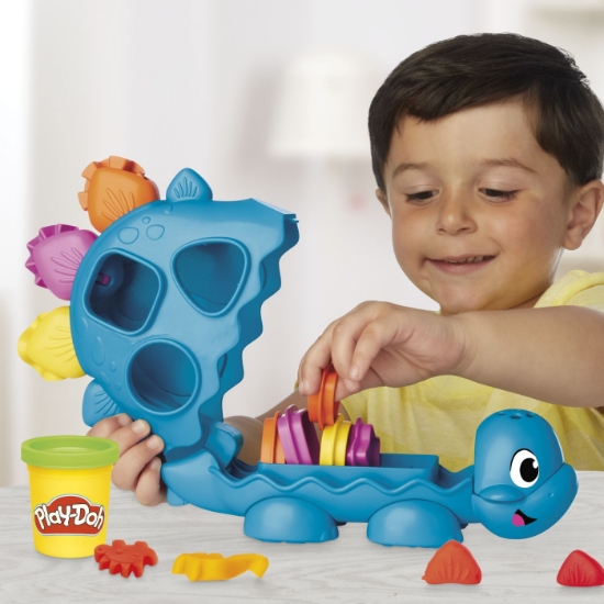 Imagine PLAY DOH JUCARIE CU ACTIVITATI DINOZAUR CU FORME SI CULORI