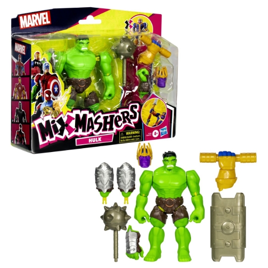 Imagine MARVEL AVENGERS MIX MASHERS SET FIGURINA HULK 12CM SI ACCESORII