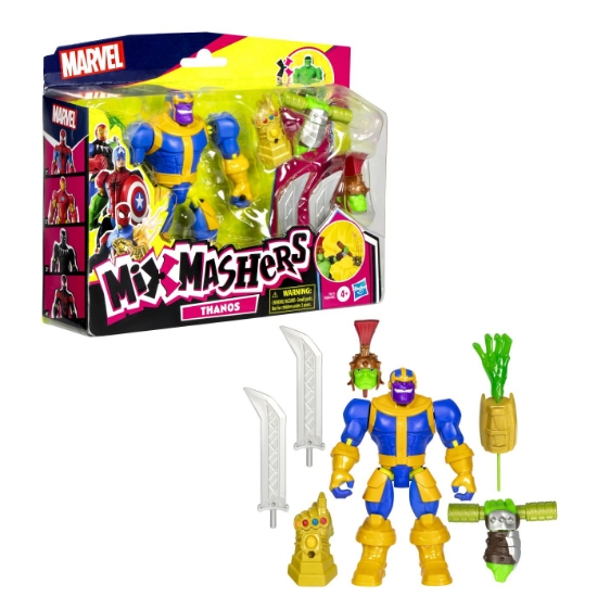 Imagine MARVEL AVENGERS MIX MASHERS SET FIGURINA THANOS 12CM SI ACCESORII