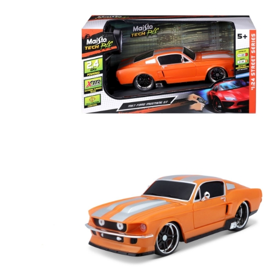 Imagine Maisto mașinuța cu telecomandă 2.4GHz Ford Mustang GT 1967 scara 1:24