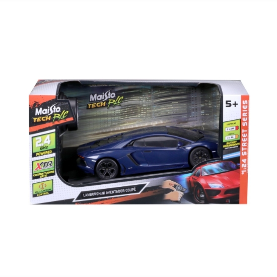 Imagine MAISTO MASINUTA CU TELECOMANDA 2.4GHz LAMBORGHINI AVENTADOR COUPE SCARA 1 LA 24
