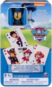 Imagine  PATRULA CATELUSILOR CARTI DE JOC JUMBO CU FIGURINA IN CUTIE DE METAL