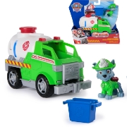 Imagine PATRULA CATELUSILOR VEHICUL DE SALVARE MASINA DE POMPIERI SI FIGURINA ROCKY