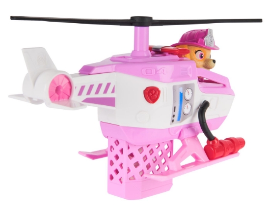 Imagine PATRULA CATELUSILOR VEHICUL DE SALVARE MASINA DE POMPIERI SI FIGURINA SKYE